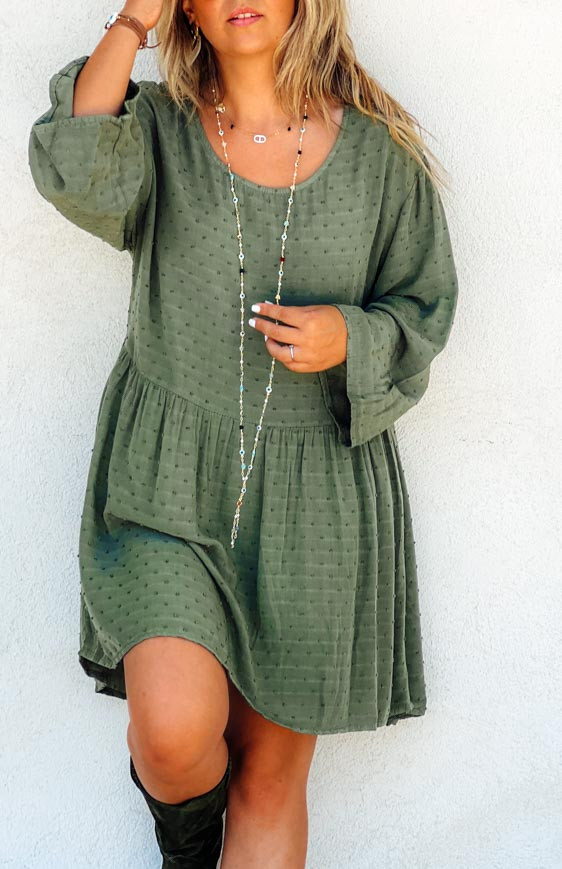 Khaki CALISTA Tunic