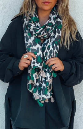 Leopard green SPARO scarf