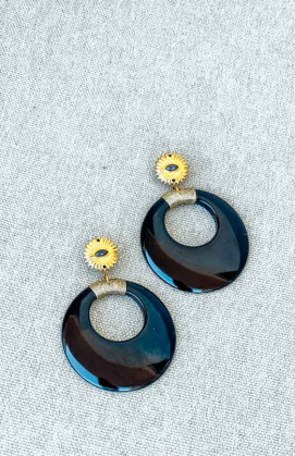 Black BULLE earrings