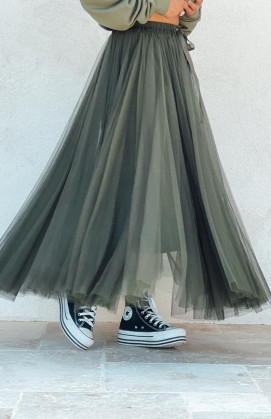 Khaki ROMY skirt