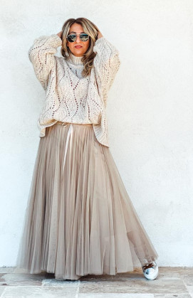 Beige ROMY skirt