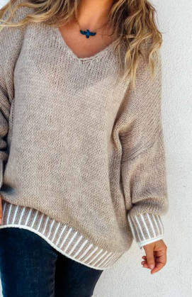Taupe SAXO pullover
