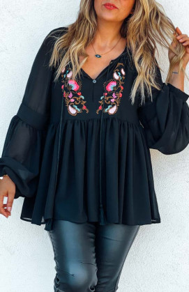 Black COACHELLA blouse