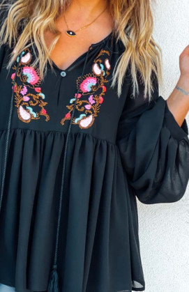 Black COACHELLA blouse