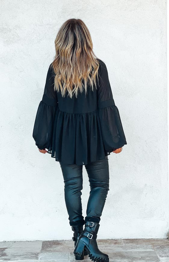 Black COACHELLA blouse