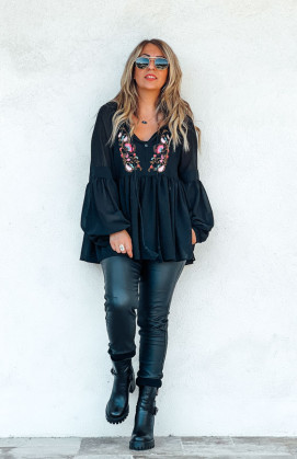 Black COACHELLA blouse