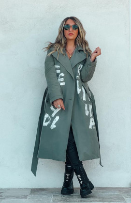 Khaki JULIAN trench coat