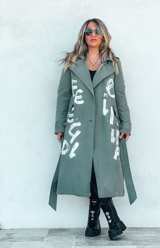 Khaki JULIAN trench coat