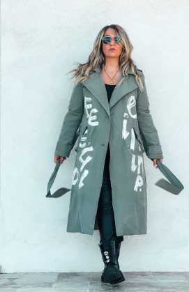 Khaki JULIAN trench coat