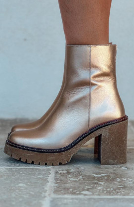 Pink gold VIENNE boots
