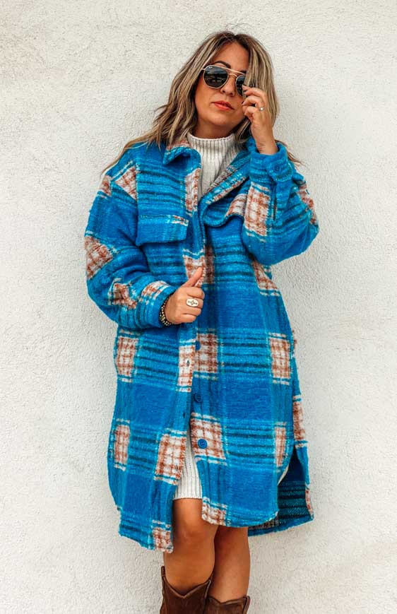 Blue HUDSON coat