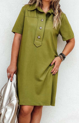 Green MELODIE short dress