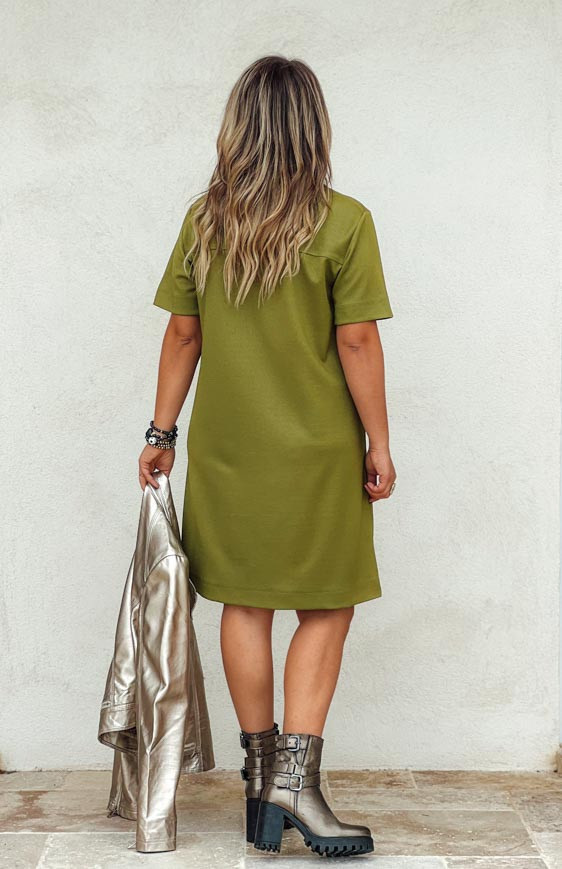 Green MELODIE short dress