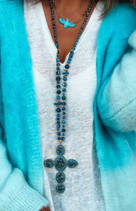 Collier BIRDY turquoise