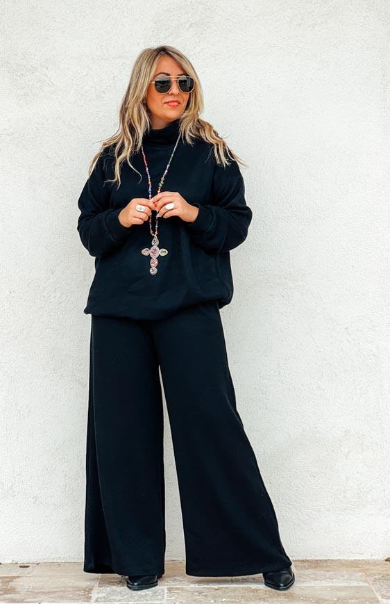 Black AÏKO pants