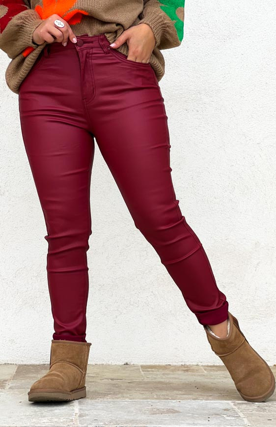 Pantalon GABY rouge