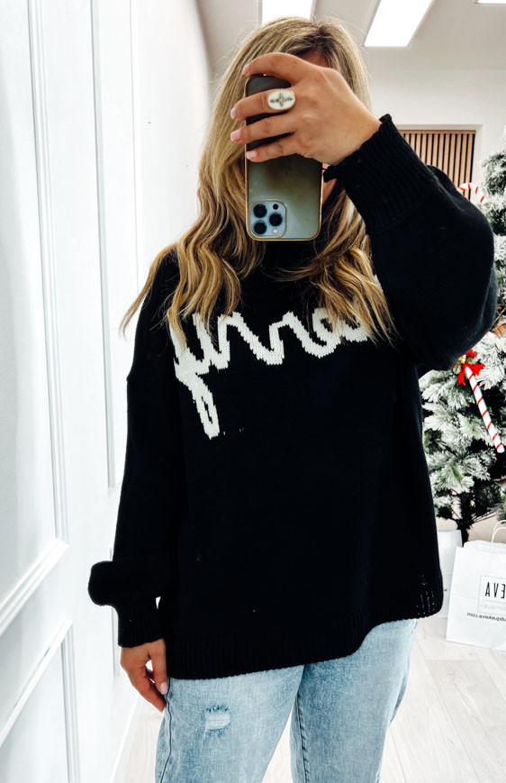 Black MERRY pullover
