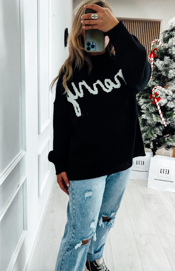 Black MERRY pullover