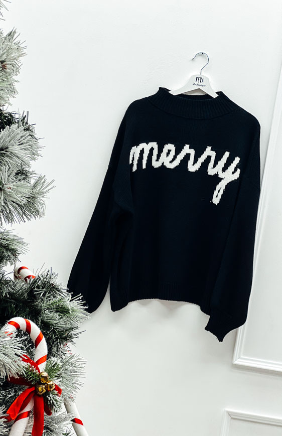 Black MERRY pullover