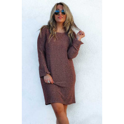 Robe NAVIDAD courte cuivre