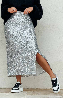 Silver CELINE skirt