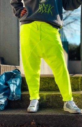 Fluorescent yellow MAEL jogging suit