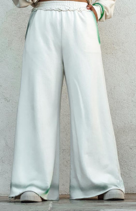 Beige green WOLF pants