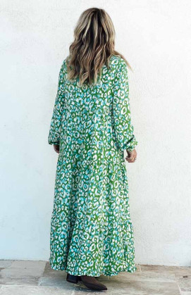 Green ALEXIA long dress