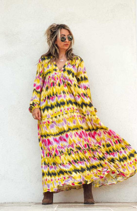 Yellow ELOANE long dress