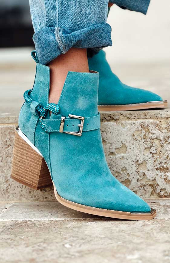 Blue LIMA ankle boots