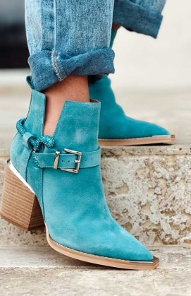 Blue LIMA ankle boots
