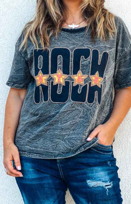 T-shirt ROCK manches courtes anthracite
