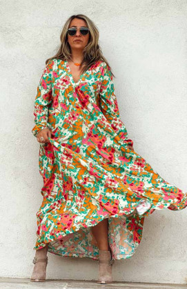 Fuchsia PATTI long dress