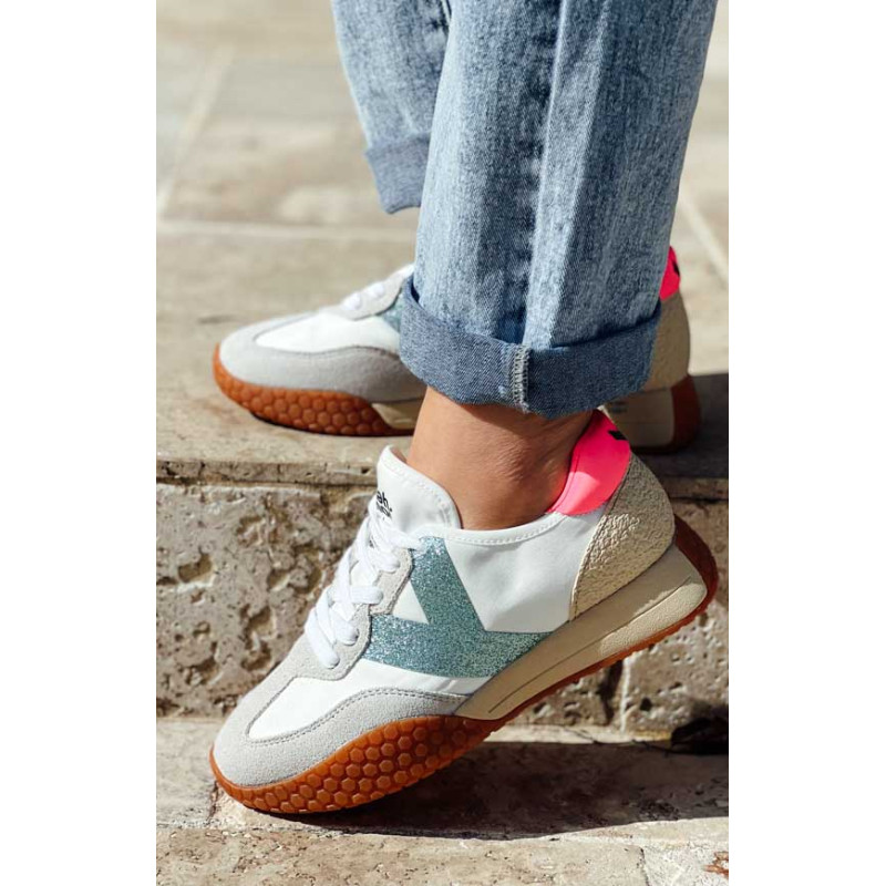 White turquoise MIAMI sneakers Keh noo Sneakers and shoes Boutique Keva