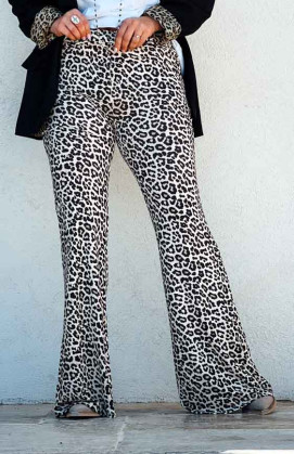 Leopard/beige QUENTIN pants