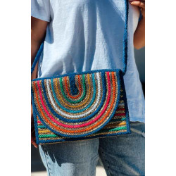 Pochette LIVIA bleue