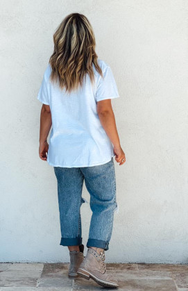 White TRAVIS short-sleeved t-shirt