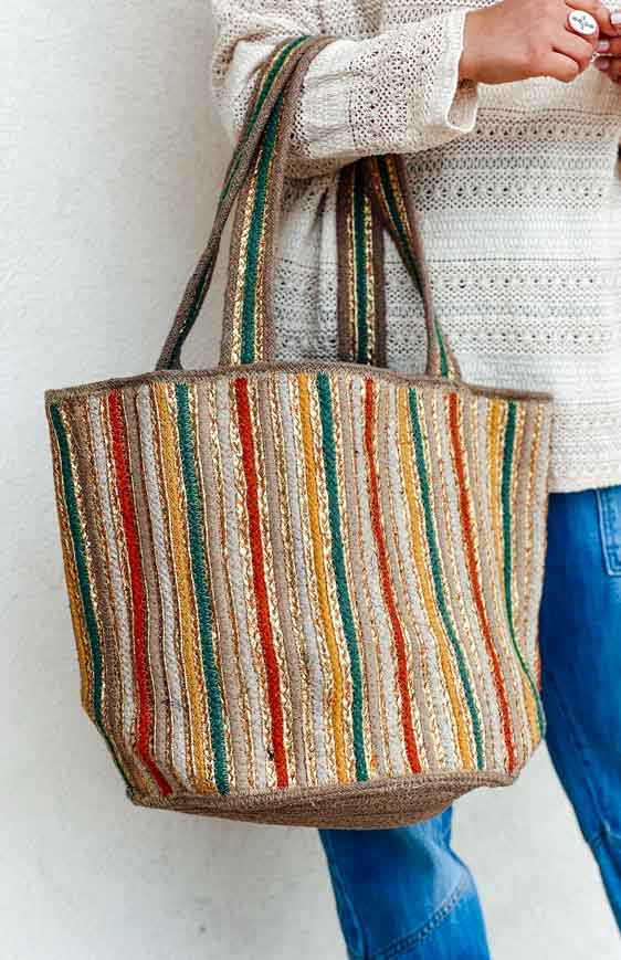 Buy BACK TO EARTH Square Happiness Is Having You In My Life Print Shopping  Bag | Shoppers Stop