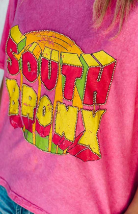 T-shirt BRONX manches courtes rose