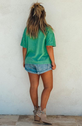 Green BRONX short-sleeved t-shirt
