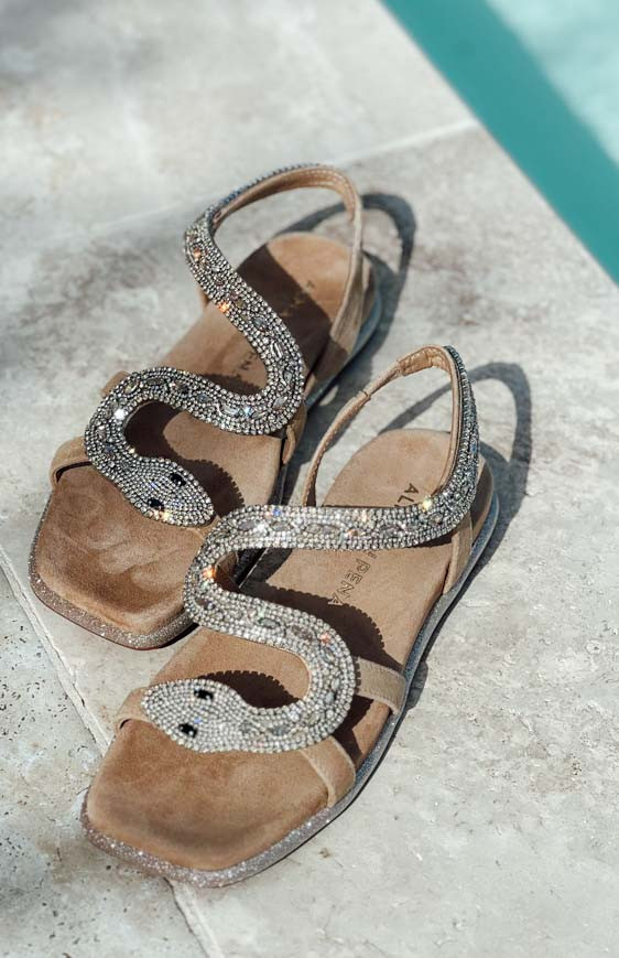 Golden BAHIA sandals