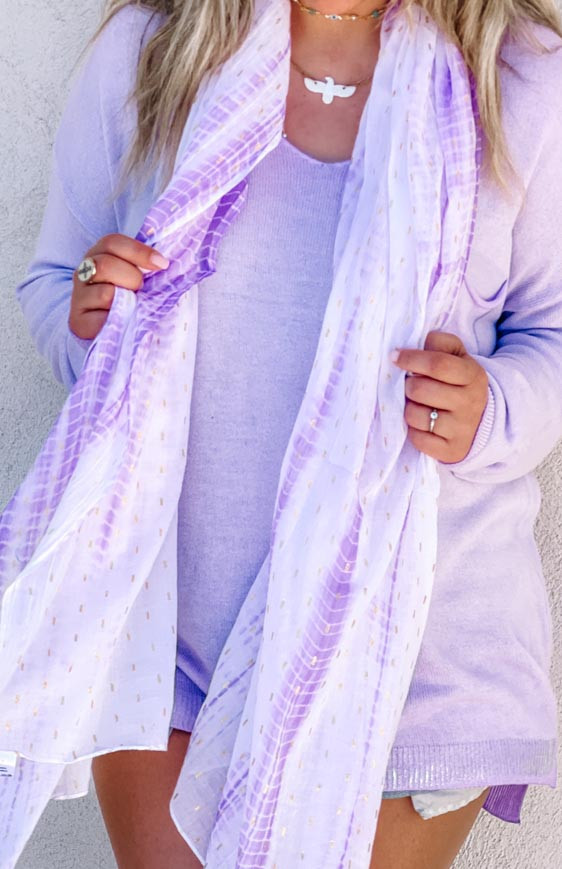 Lilac LEVY scarf
