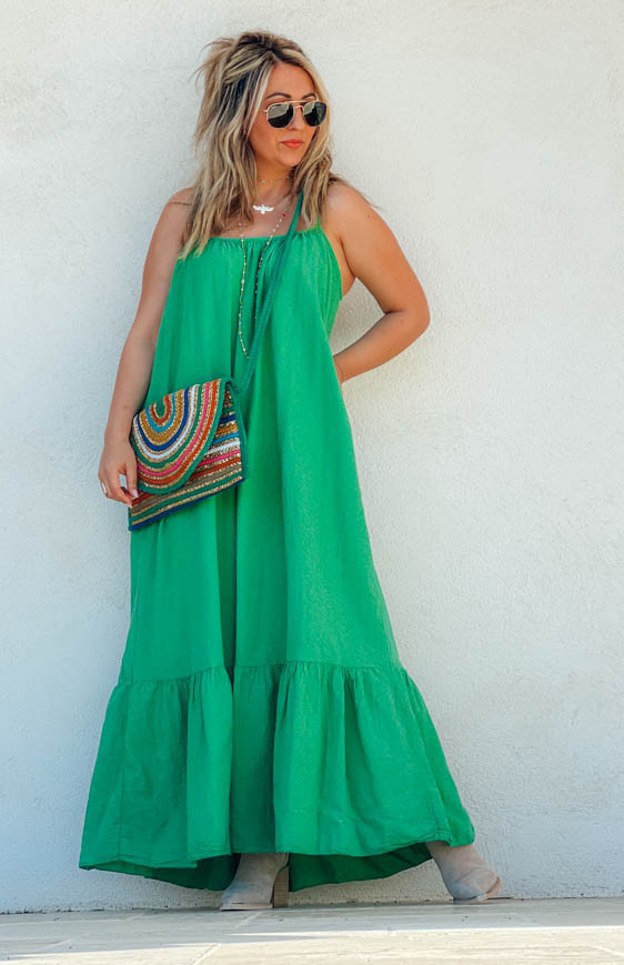 ISIS long dress with straps