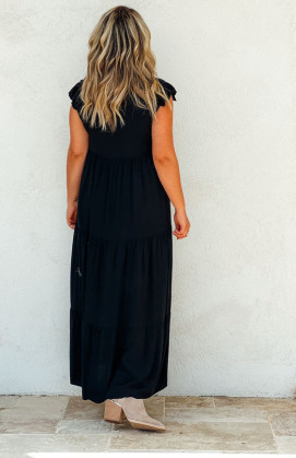 Black DESTINY long sleeveless dress