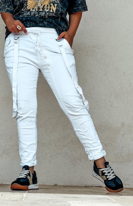 White THEODORE pants