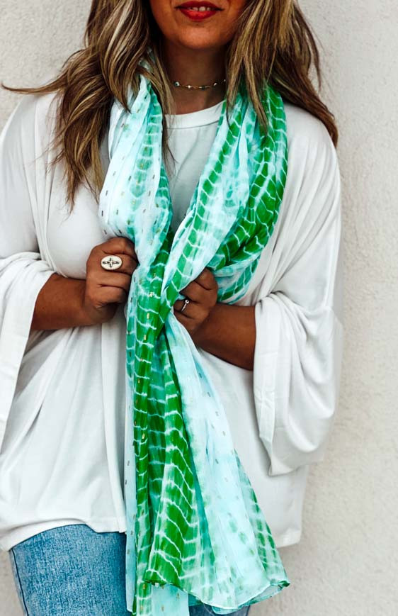 Light green LEVY scarf