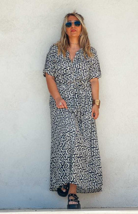 HAILEY long dress, short sleeves