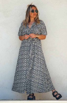 HAILEY long dress, short sleeves