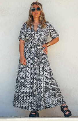 HAILEY long dress, short sleeves