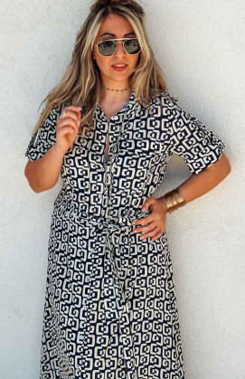 HAILEY long dress, short sleeves